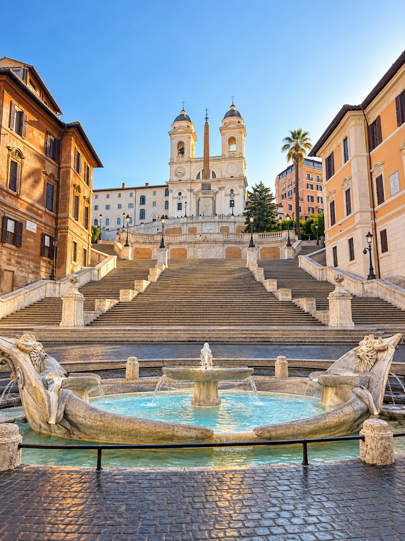 Spanish Steps in Piazza di Spagna, Rome
