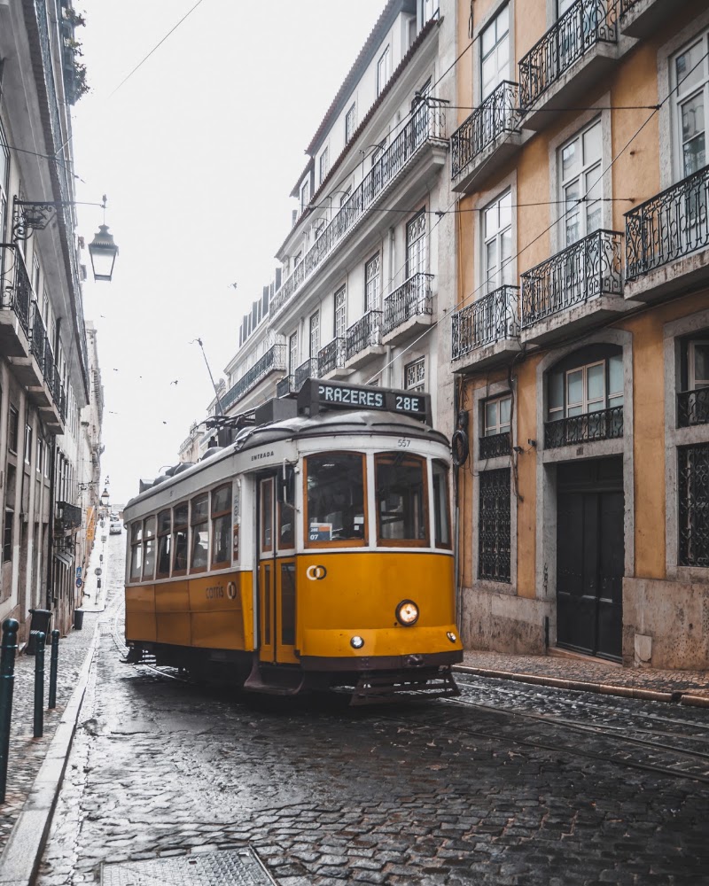 Tram 28 in Martim Moniz, Lisbon